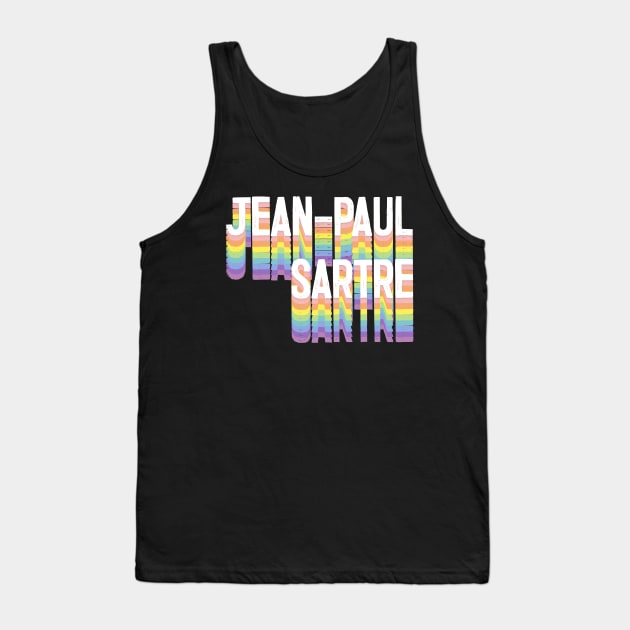 Jean-Paul Sartre Tank Top by DankFutura